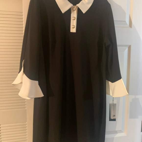 KARL LAGERFELD PARIS, Size 16 Black Woman Dress, NWT Never Worn. - Picture 1 of 5